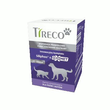 BIOVICO TIRECO 30 tabletek na wątrobę dla psa i kota