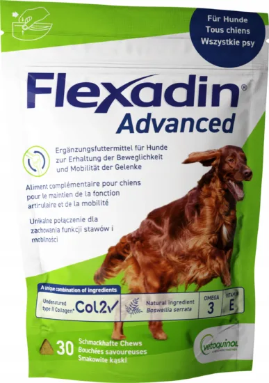 Flexadin Advanced 30 kęsów dla psa na stawy