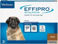VIRBAC effipro XL pies 4,02ml spot-on 40-60kg 1 pipeta