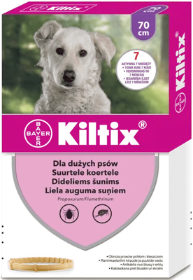 Obroża przeciw kleszczom i pchłom Kiltix