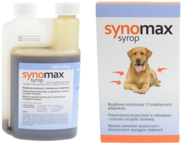 SYNOMAX Syrop na stawy dla psa 275ml
