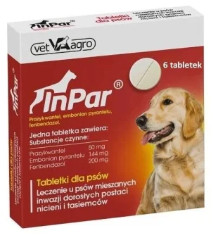VET-AGRO InPar tabletki odrobaczające dla psa 6 tabletek