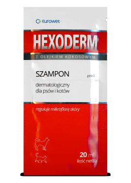 EUROWET Hexoderm 20ml szampon dermatologiczny