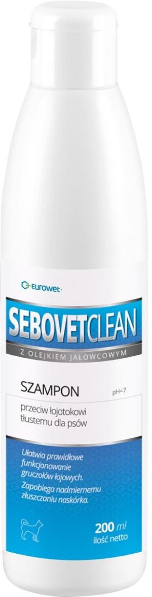 EUROWET Sebovet Clean 200ml Szampon dermatologiczny