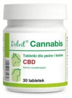 DOLFOS Dolvit Cannabis 30 tabletek CBD dla psa i kota