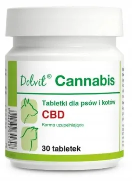 DOLFOS Dolvit Cannabis 30 tabletek CBD dla psa i kota