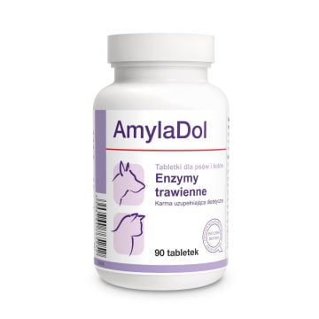 DOLFOS AmylaDol 90 tabletek dla kota i psa