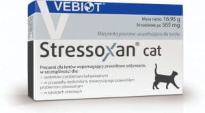 VEBIOT STRESSOXAN CAT 30 tabletek - suplement diety dla kota