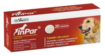 VET-AGRO InPar tabletki odrobaczające dla psa 20 tabletek