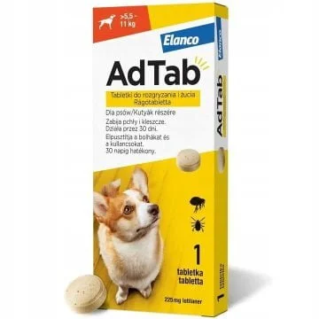 ADTAB Dog tabletki na kleszcze i pchły 225mg