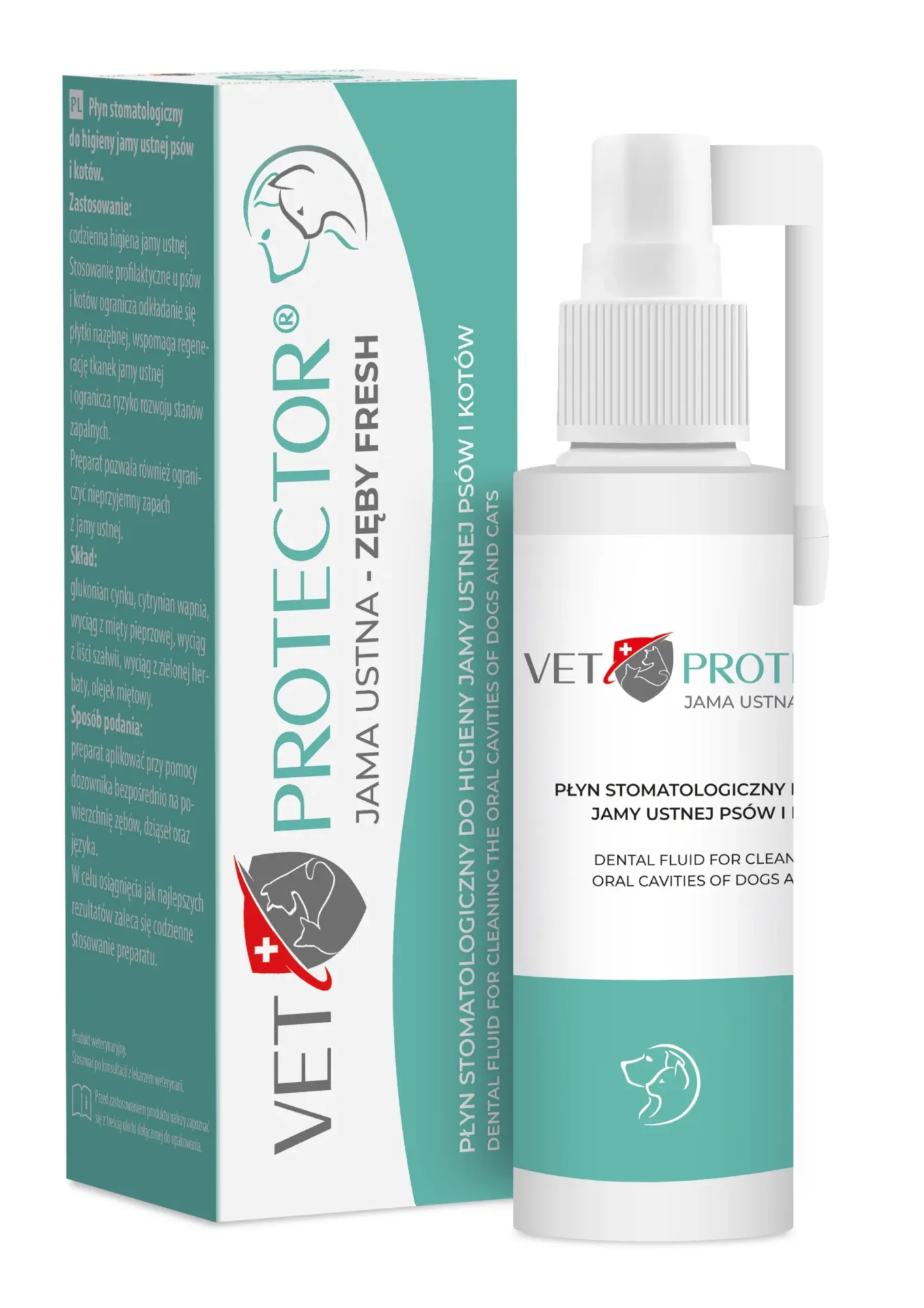 JM SANTE Vet Protector Jama ustna - Zęby Fresh 100ml płyn