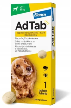 ADTAB Dog tabletki na kleszcze i pchły 450mg