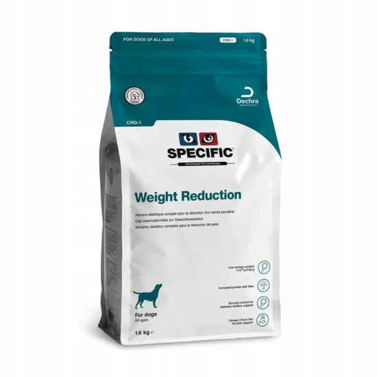 DECHRA SPECIFIC CRD-1 1,6kg Weight Reduction karma sucha dla psów dorosłych