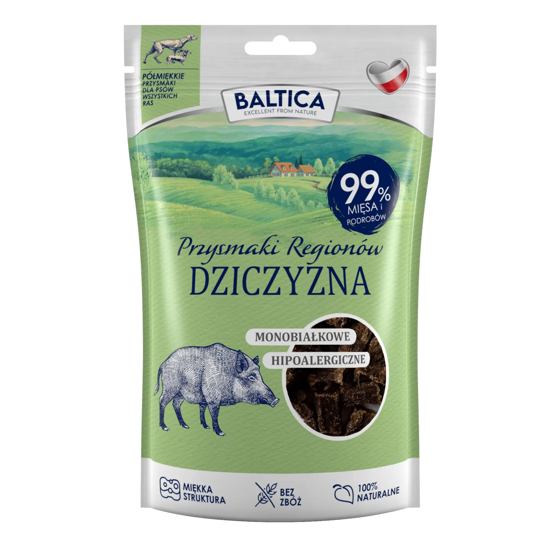 BALTICA przysmaki półmiękkie dziczyzna 80g