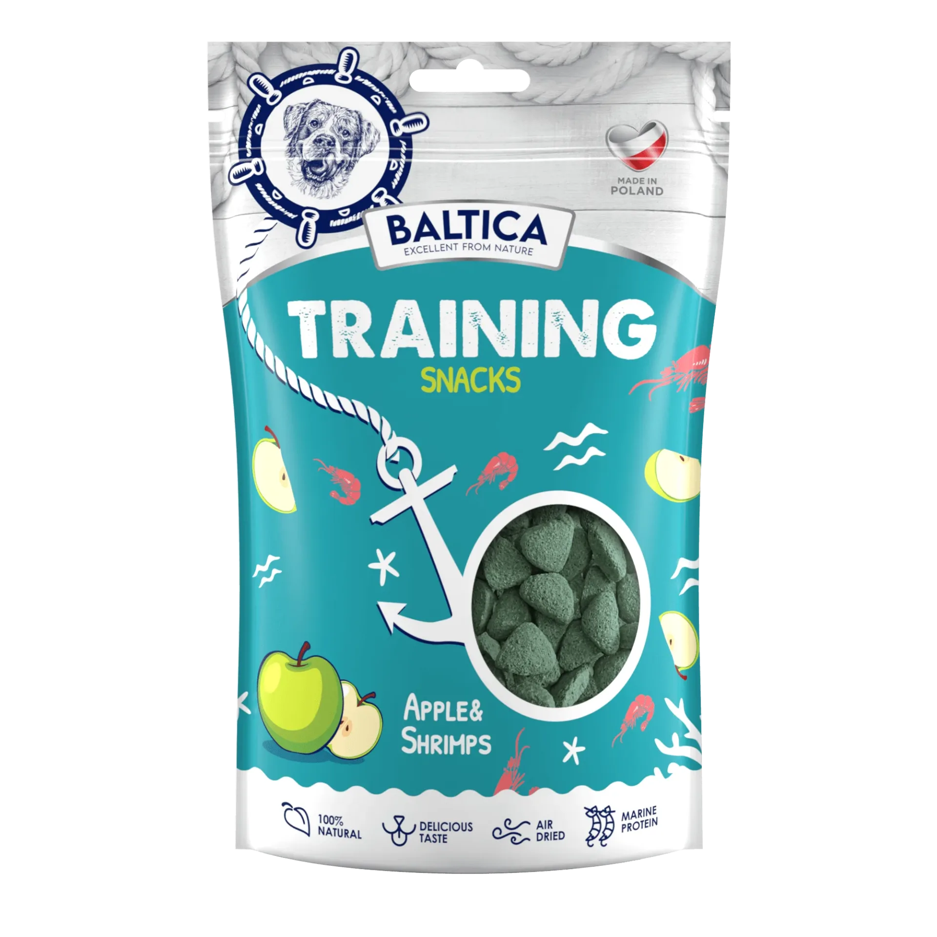 BALTICA Training snacks shrimps with apple 150g