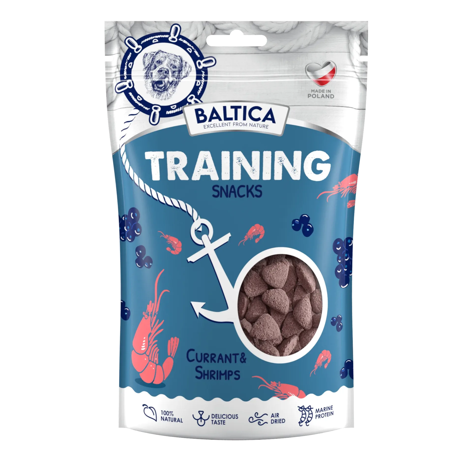 BALTICA Training snacks shrimps with currant 150g