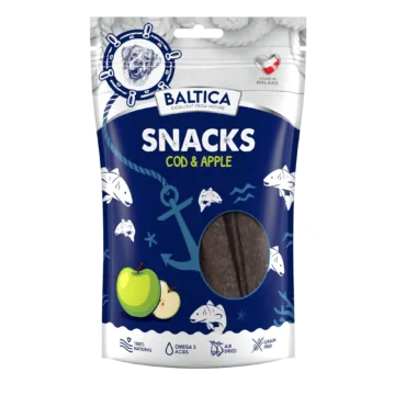BALTICA Snacks polędwica z dorsza z jabłkami 80g