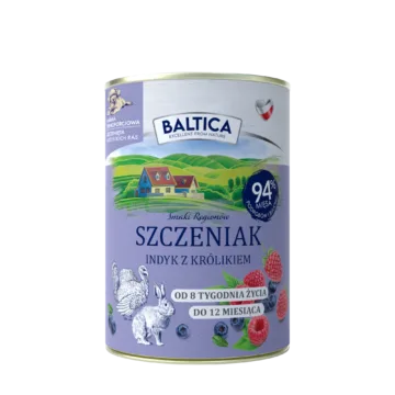 BALTICA Indyk z królikiem dla szczeniąt 400g