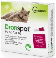 VETOQUINOL Dronspot krople dla kotów od 5kg do 8kg
