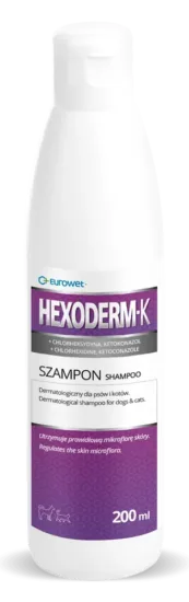 EUROWET Hexoderm-K 200ml szampon dermatologiczny