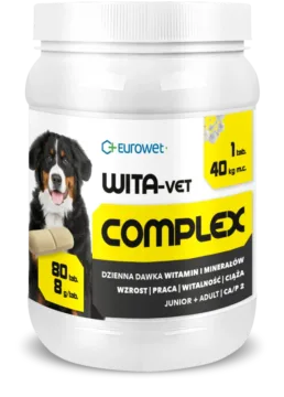 EUROWET Wita-Vet COMPLEX witaminy 80 tabletek duże rasy