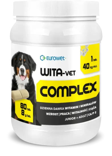 EUROWET Wita-Vet COMPLEX witaminy 80 tabletek duże rasy