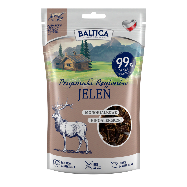 BALTICA Przysmaki półmiękkie jeleń 80g