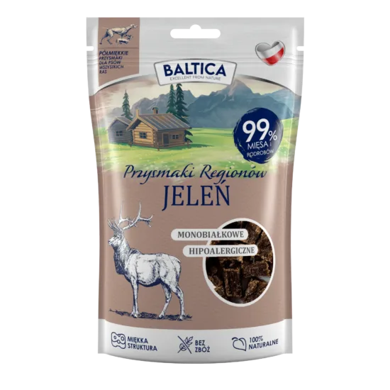 BALTICA Przysmaki półmiękkie jeleń 80g