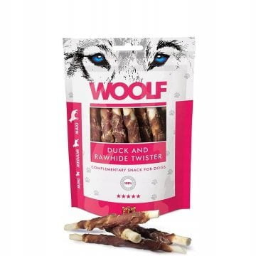 WOOLF Duck and Rawhide Twister 100g