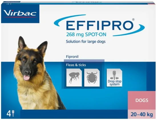 VIRBAC effipro L 2,68 ml spot-on 4 pipety