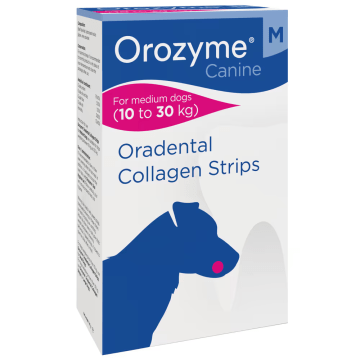 OROZYME Oradental Collagen Stripes M Kolagenowe gryzaki
