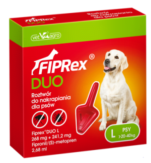 VET-AGRO Fiprex DUO L 20-40kg roztwór dla psów 2,68ml