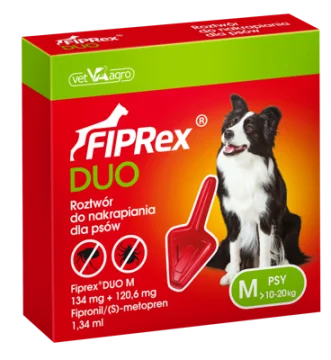 VET-AGRO Fiprex DUO M 10-20kg roztwór dla psów 1,34ml