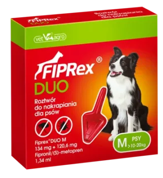 VET-AGRO Fiprex DUO M 10-20kg roztwór dla psów 1,34ml