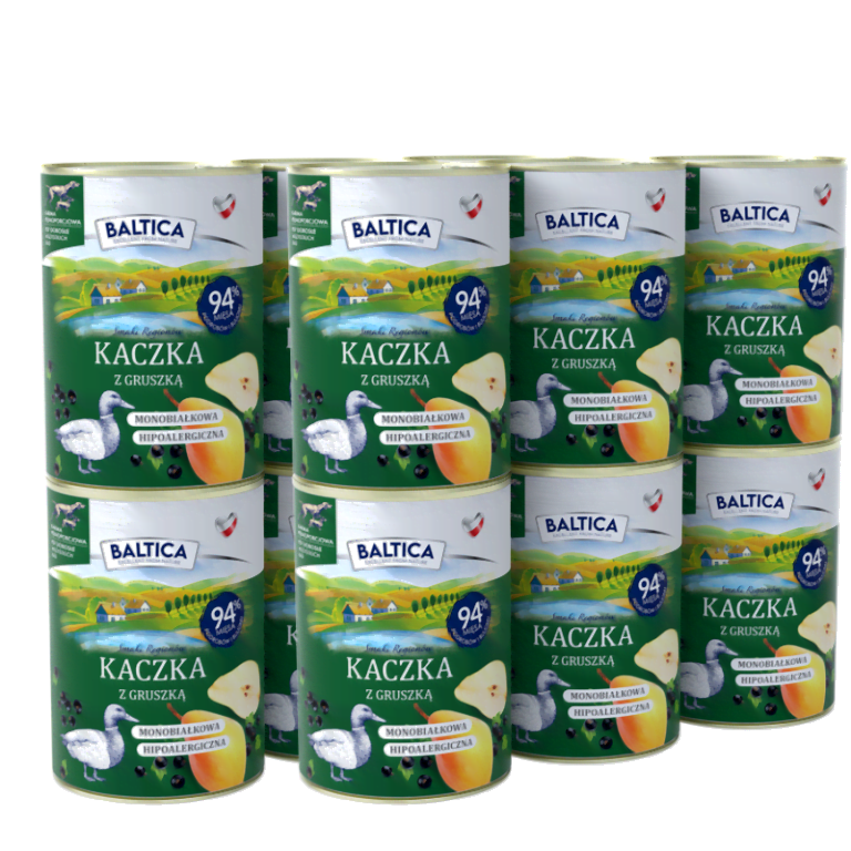 BALTICA Kaczka z gruszką 12x400g
