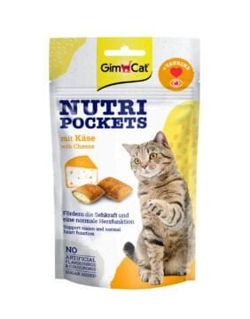 GIMCAT Nutri Pockets 60g przysmaki z serem i tauryną