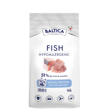 BALTICA Karma z rybami i ryżem dla małych ras S 4kg