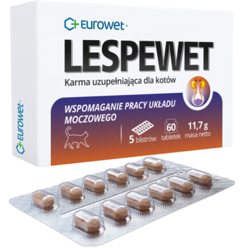 EUROWET Lespewet 60 tabletek dla kotów