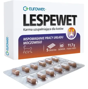 EUROWET Lespewet 60 tabletek dla kotów