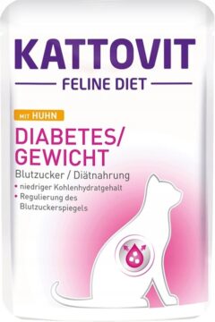 KATTOVIT Diabetes kurczak 85g dla kotów z cukrzycą