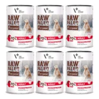 RAW PALEO mokra karma dla psów dorosłych wołowina 6x400g
