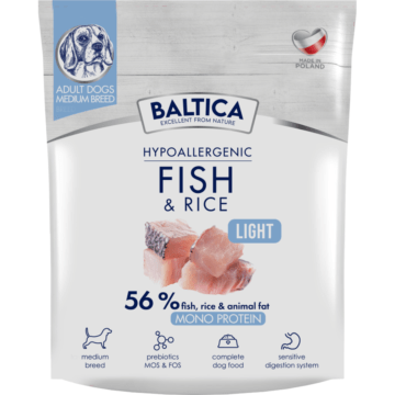 Baltica Adult Fish&Rice Light M/L 1kg