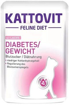 KATTOVIT Diabetes łosoś 85g dla kotów z cukrzycą