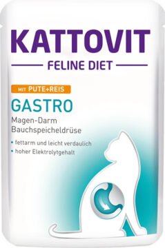 KATTOVIT Gastro indyk ryż 85g na układ pokarmowy