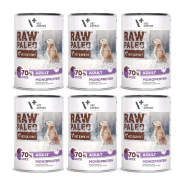 RAW PALEO mokra karma dla psów dorosłych z kaczką 6x400g