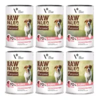 RAW PALEO mokra karma dla szczeniąt z wieprzowiną 6x400g