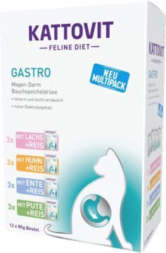 KATTOVIT Gastro Multipak 12x85g na układ pokarmowy