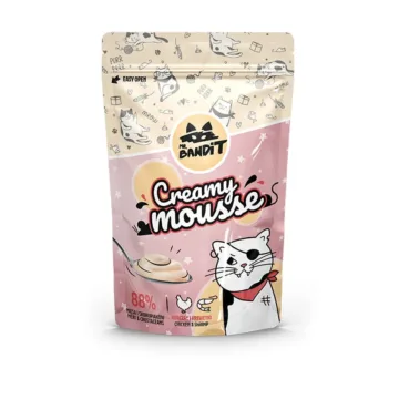 MR. BANDIT Creamy mousse kurczak i krewetki dla kota 60g