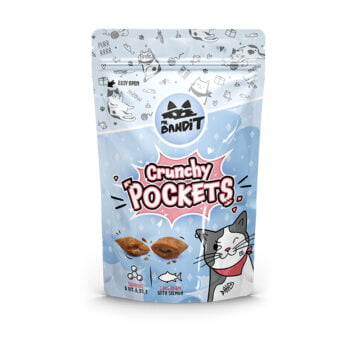 MR. BANDIT Crunchy Pockets z łososiem dla kota 40g