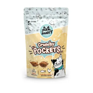 MR. BANDIT Crunchy Pockets tuńczyk i kurczak dla kota 40g